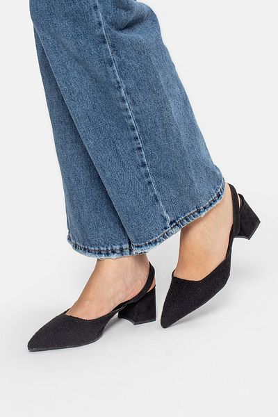 Ömer Ediz Shoes 6 cm Thick Heeled Fabric Detailed Shoes