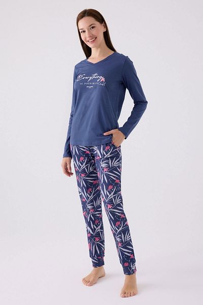 Pierre Cardin 8902 Women's Long Sleeve Pajamas Set