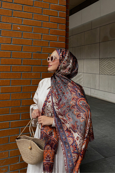 kermeipek %100 HİNT İPEĞİ ŞAL 70X180