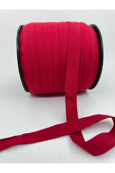 paşateks since 1995 şekil 5 Meters Red Cotton Grosgrain Ribbon - 2 cm