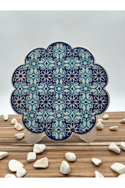 Nakkaş Çini Traditional Tile Patterned Trivet 04