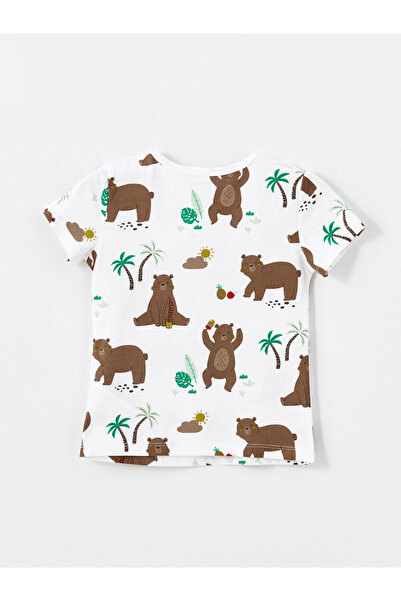 LC Waikiki Kisfiú pizsama szett rövidnadrággal - nyakú, rövid ujjú, nyomott