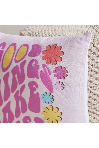 Home Box Hermione Play Date Cotton Duck Filled Cushion - 40x40 cm