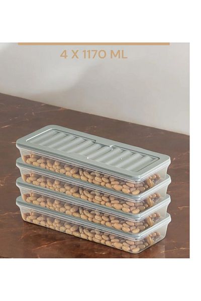 Hane216 Freshbox 4-Piece Storage Set Suitable for Microwave and Diffuser - 1170 ml