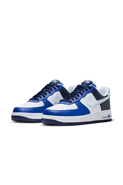 Nike Air Force 1 '07 Lv8 Beyaz Mavi Erkek Sneaker Ayakkabı