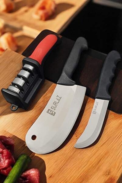 SürLaz Satır Zırh Bıçak Seti 2 Parça Mutfak Bıçağı