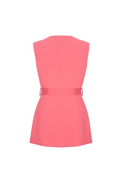 Exquise Regular Vest - with Pockets and Belt