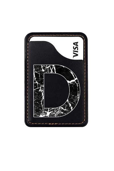 omix X300 X400 X500 X600 X700 X5 X6 X7 X3 X6 X7 Leather Card Holder Case Letter D Marble