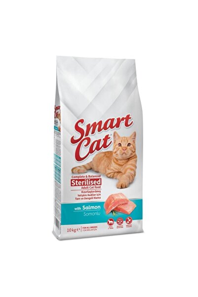 SMARTCAT Smart Cat Sterilised Somonlu Kısırlaştırılmış Kedi Maması 10 kg