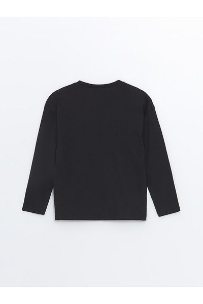 LC Waikiki Baby Boy - Crew Neck and Printed Long Sleeve T-Shirt