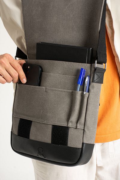 Çanta Trend MEGA CANVAS ΑΝΔΡΙΚΗ ΤΣΑΝΤΑ POSTMAN MULTI-EYE