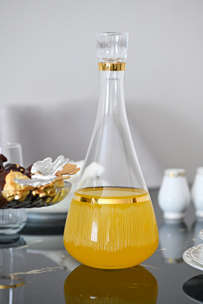 P H Panayır Home 1 ADET İşlemeli Altın YALDIZlı  Kesme Desen Kapaklı  Şişe Sü...