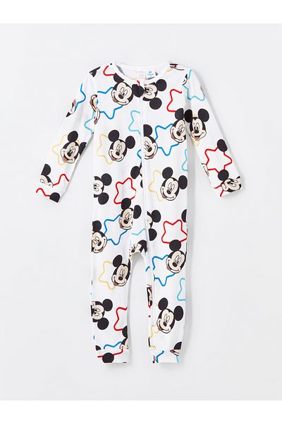 LC Waikiki Chlapecký overal s potiskem Mickey Mouse - s výstřihem