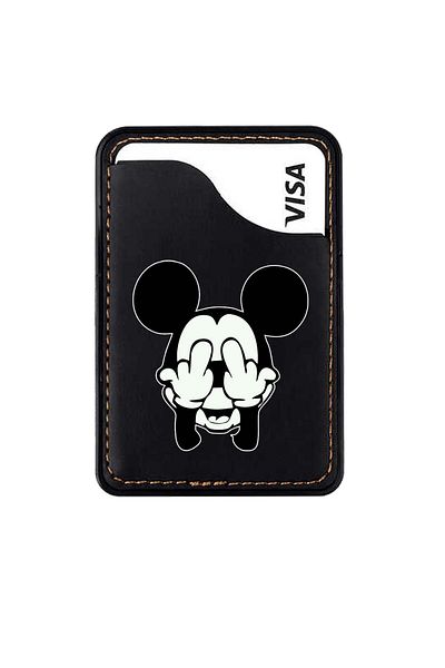 omix X300 X400 X500 X600 X700 X5 X6 X7 X3 X6 X7 Leather Card Holder Case Mickey Character