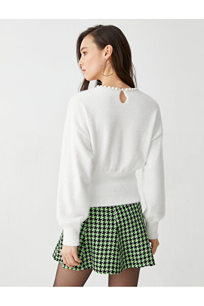 Koton Knitwear Sweater - Pearl Detailed and Elastic Waist
