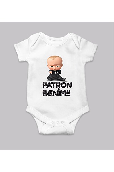 My Boss Printed Baby Bodysuit