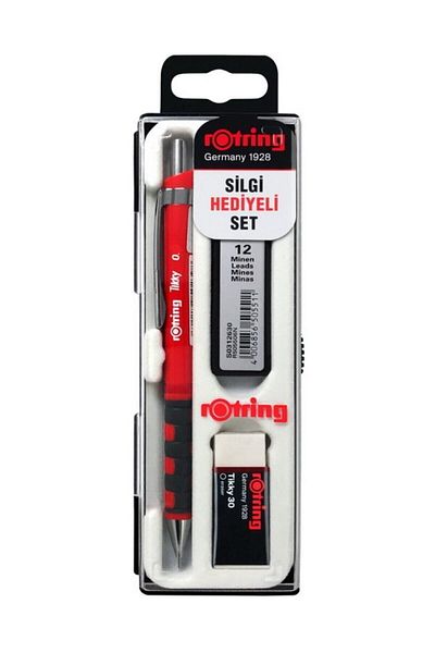 Rotring Tikky Versatil Tip Pen Set 0.7 Red