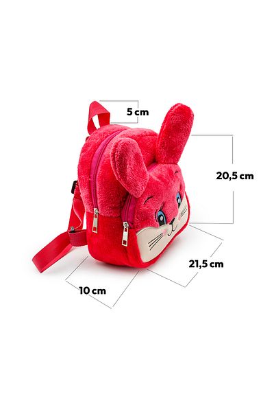 BORNAY Cute Nursery Kindergarten Primary School Children's Backpack with Rabbit Figure