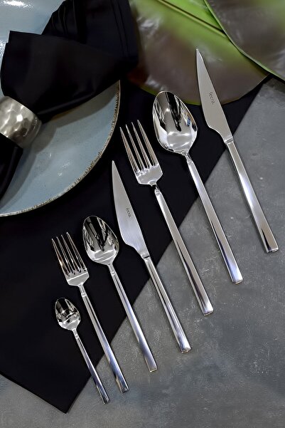 Fecra Doğa 101 Parça Sade Çatal Kaşık Bıçak Takımı