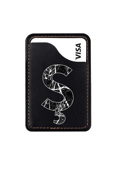 omix X300 X400 X500 X600 X700 X5 X6 X7 X3 X6 X7 Leather Card Holder Case Letter S Marble