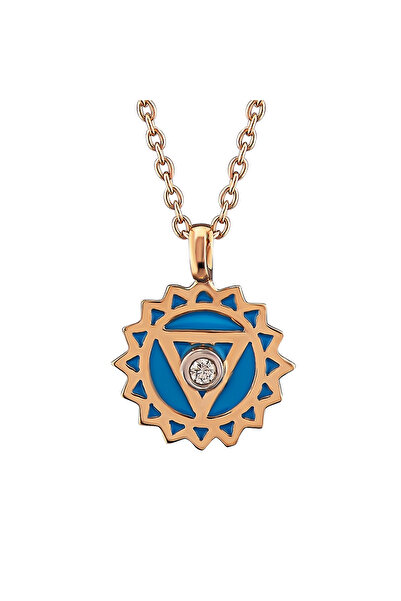 Ariş Pırlantalı Boğaz Çakrası (Vısshıddha) Kolye