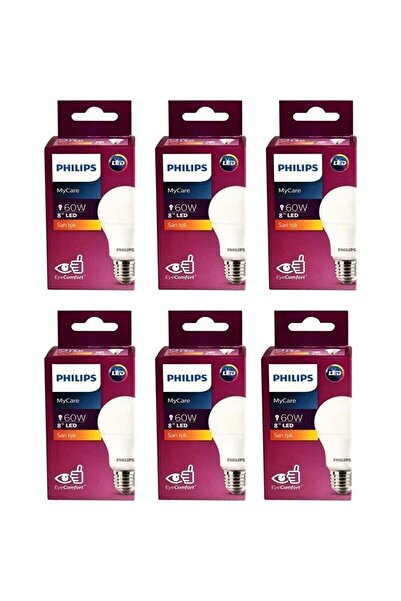 GÜÇLÜ PAZAR Phılıps Mycare Eyecomfort 8-60w Led Sarı Işık 6 Adet