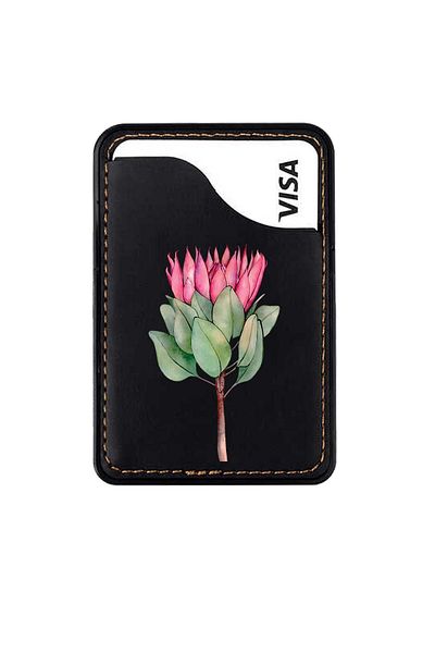 omix X300 X400 X500 X600 X700 X5 X6 X7 X3 X6 X7 Leather Card Holder Case Pink Flower