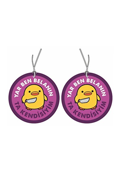 BsElektronik Ekonomik 12'li Paket Araç Ayna Asma Koku Eğlenceli Aksesuarlar Ve Dekoratif Modeller Paket 6