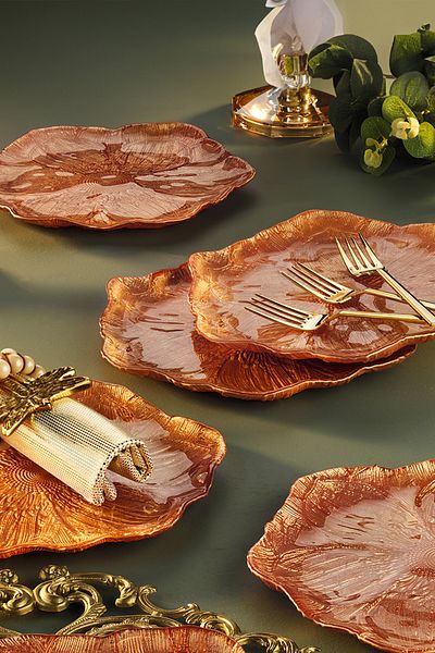 Fecra Elroy 6-Piece Cake Plate Set - Fall 22 Cm