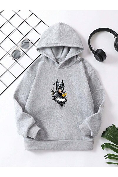 YUNAYT Παιδική μπλούζα με κουκούλα με στάμπα