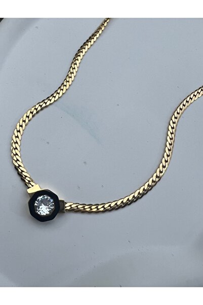 Çelik Serenay Leyla kolyesi gold