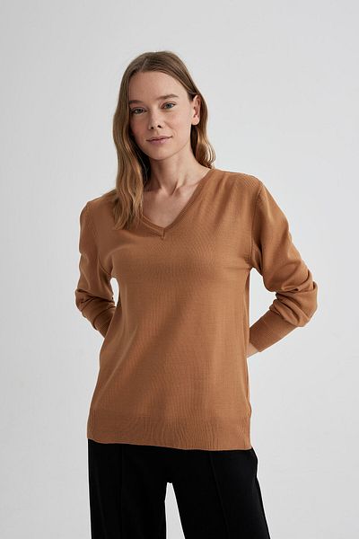 DeFacto Regular Fit Knitwear Sweater B7865Axns