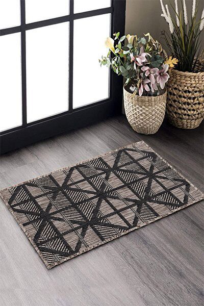 Inter Weaving Patio Woven Base Colorful Multi-Purpose Door Mat Bath Mat Pet Carpet 02194c