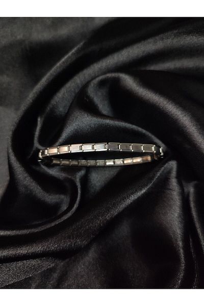 Gracee Italian Nomi Unwritten Thin Charm Steel Bracelet