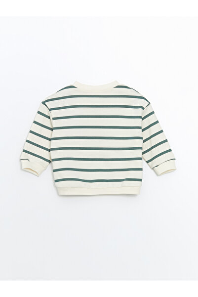 LC Waikiki Crew Neck Printed Sweatshirt and Sweatpants for Baby Boy - Set of 2