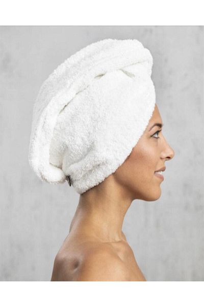 PIRILTI COLLECTION Set of 2 Bonnet Head Towels - Microcoton Fabric