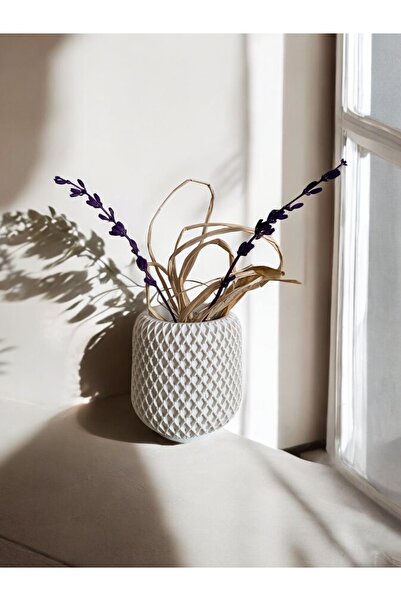 Stone Store Dekoratif 3d Motifli Iskandinav Vazo || Sukulent Saksısı, Kuru Çi...