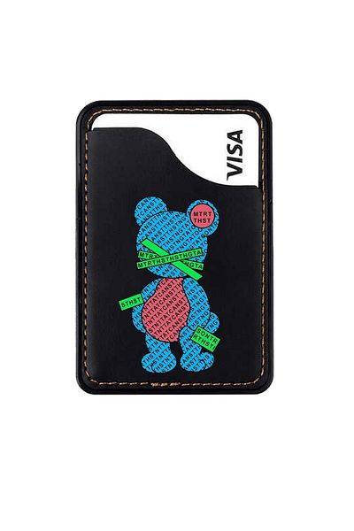 omix X300 X400 X500 X600 X700 X5 X6 X7 X3 X6 X7 Leather Card Holder Case Lost Teddy Bear