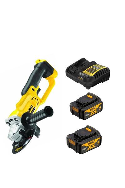 Dewalt DCG412NT AVUÇ TAŞLAMA + 2x4AH AKÜ + ŞARJ CİHAZI