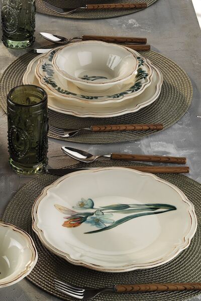 Fecra Laura 18 Parça Yemek ve Sunum Seti