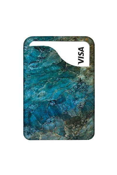 omix X300 X400 X500 X600 X700 X5 X6 X7 X3 X6 X7 Leather Card Holder Case Blue Marble