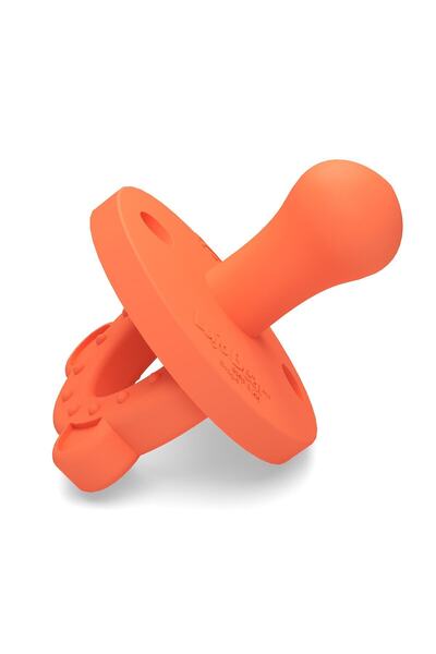 Silikon Emzik Ve Diş Kaşıyıcı 0-6 Ay Stage 1 Orange