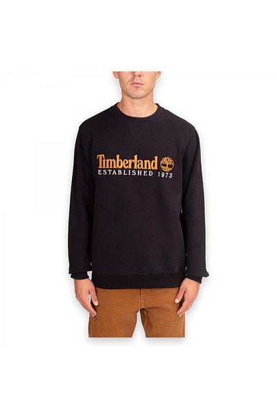 Timberland Wwes Tb0A27Hc - Men's Black Crew Neck Sweatshirt