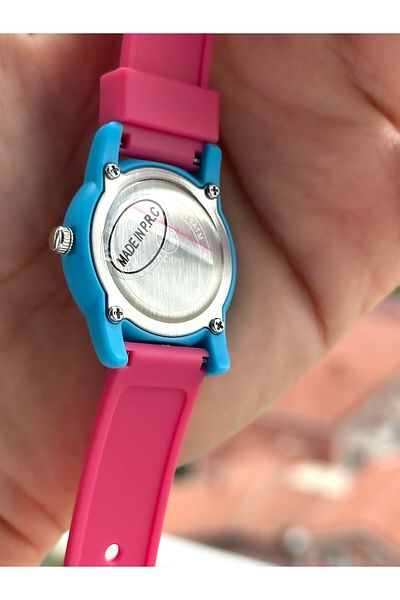 Cockpit Pink Silicone Cord Brand Girl's Wristwatch Bracelet - Suitable for Marine Use