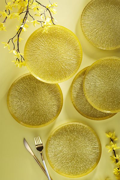 Fecra Rita Set of 6 Cake Plates Kiwi 21 Cm
