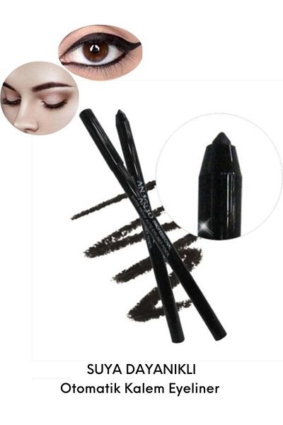 ANJO PROFESSIONAL Korea Eyeliner Auto Pencil Water Resistant Lasting Effective Automatic Eyeliner-black