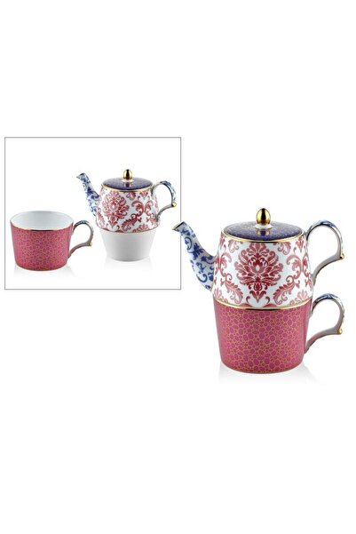 Genel Markalar TEA DELİGHT TEK KİŞİLİK DEMLİKLİ FİNCAN SETİ BLOOMİNG BAROQUE