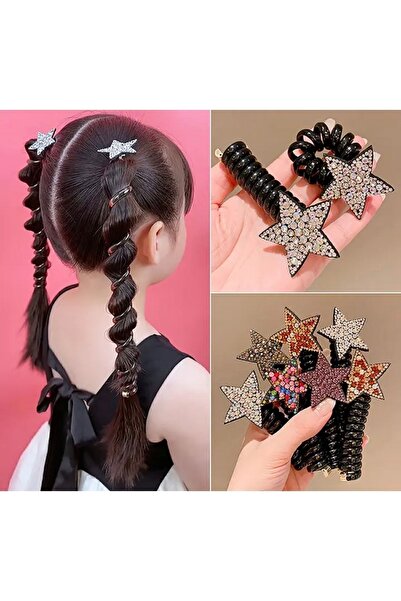 bisiylerbisiyler Taşlı Yıldızlı Yaylı Toka 1 Adet Spiral Toka Makarna Toka