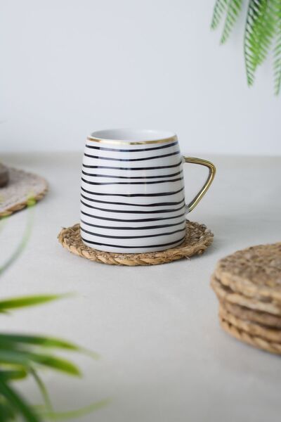 LALEZEN HOME Set of 6 Woven Coasters