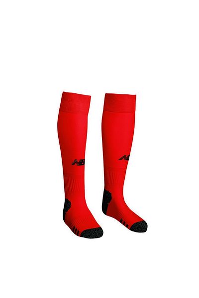 New Balance Unisex Nb Performance - Șosetă de fotbal cu jambiere roșii Konc